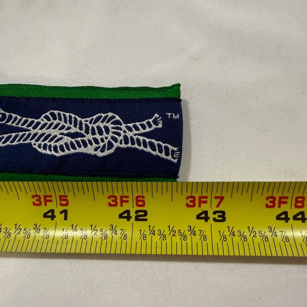 Knot Belt Co D-Ring Belt Large Navy Rope Knot Canvas Webbing Unisex Nautical - Picture 4 of 5